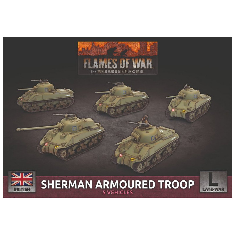 Sherman Armoured Troop (x5 Plastic)