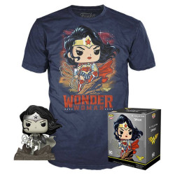DC Jim Lee POP! & Tee Set Minifigura y Camiseta Wonder Woman - S