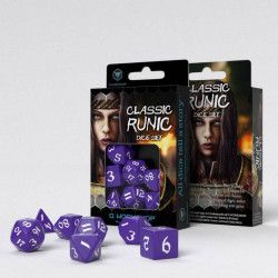QW Classic RPG Runic Pack de Dados violeta & blanco (7)