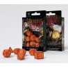 Dragon Slayer Pack de Dados rojo y naranja (7)