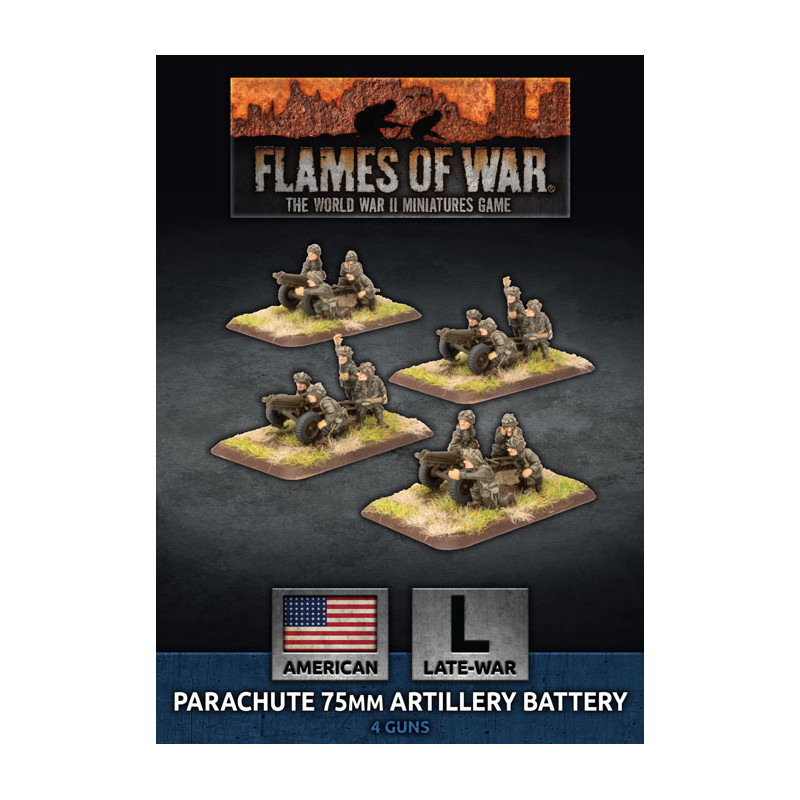 Parachute 75mm Artillery Battery (x4 Plastic)