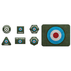 D-Day British Late War Tokens (x20) and Objectives (x2)