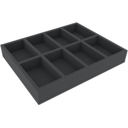 50 mm Full-Size foam tray with 8 compartments