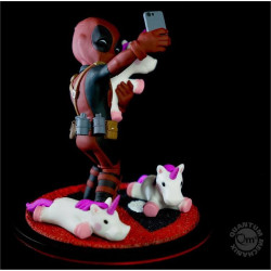 Marvel Comics Diorama Q-Fig Deadpool Unicorn Selfie