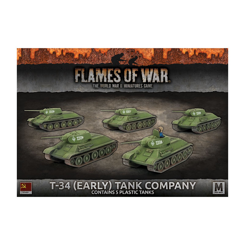 T-34 (Early) Tank Company (x5 Plastic)