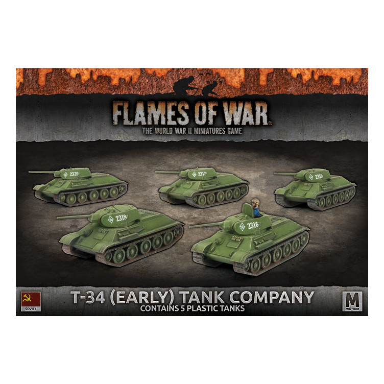 T-34 (Early) Tank Company (x5 Plastic)