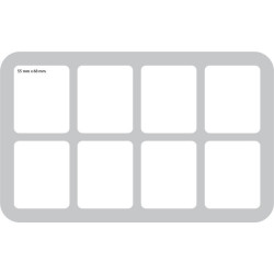 110 mm half-size Figure Foam Tray with 8 large cut-outs