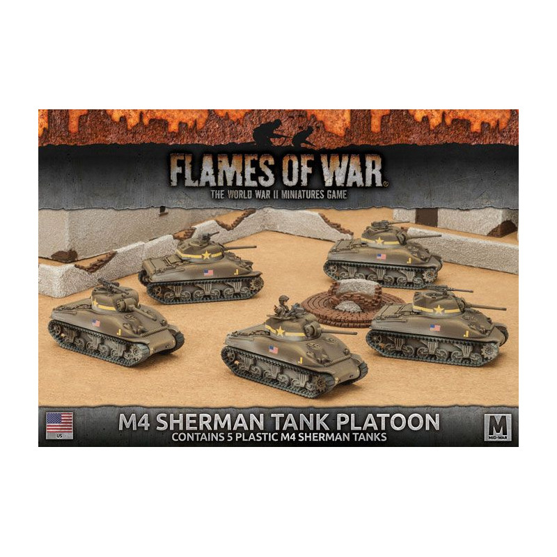 M4 Sherman Tank Platoon (plastic)