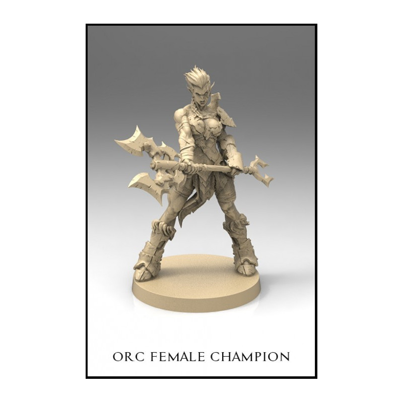 Orc Female Champion Scale 70mm