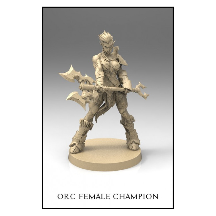 Orc Female Champion Scale 70mm