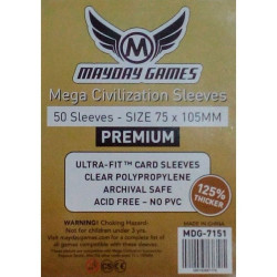 Premium Mega Civilization Sleeves 75x105mm (50)
