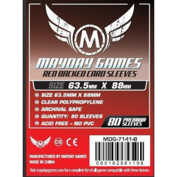 Card game Sleeves 66x91 mm (Red Backed) (80)