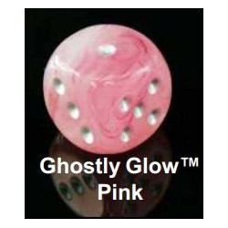Ghostly Glow 12mm Pink/Silver d6
