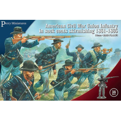 American Civil War Union Infantry in sack coats Skirmishing 1861