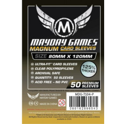 Magnum Gold Sleeve Premium 80x120 Sized (Dixit) Black Backed (50