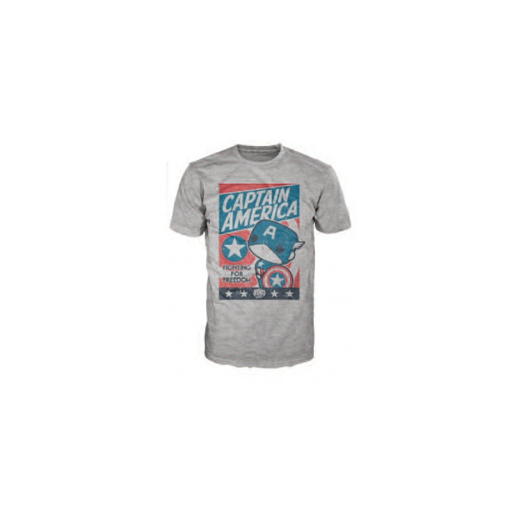 Capitán America POP! Tees - Fighting for Freedom - XL
