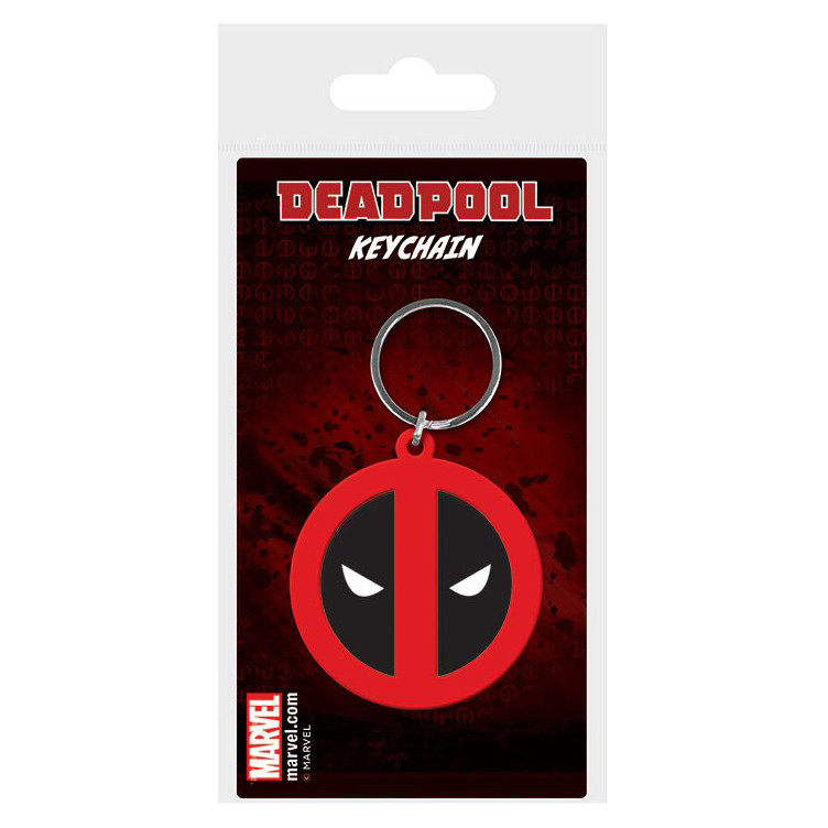 Marvel Comics Llavero caucho Deadpool Symbol 6 cm