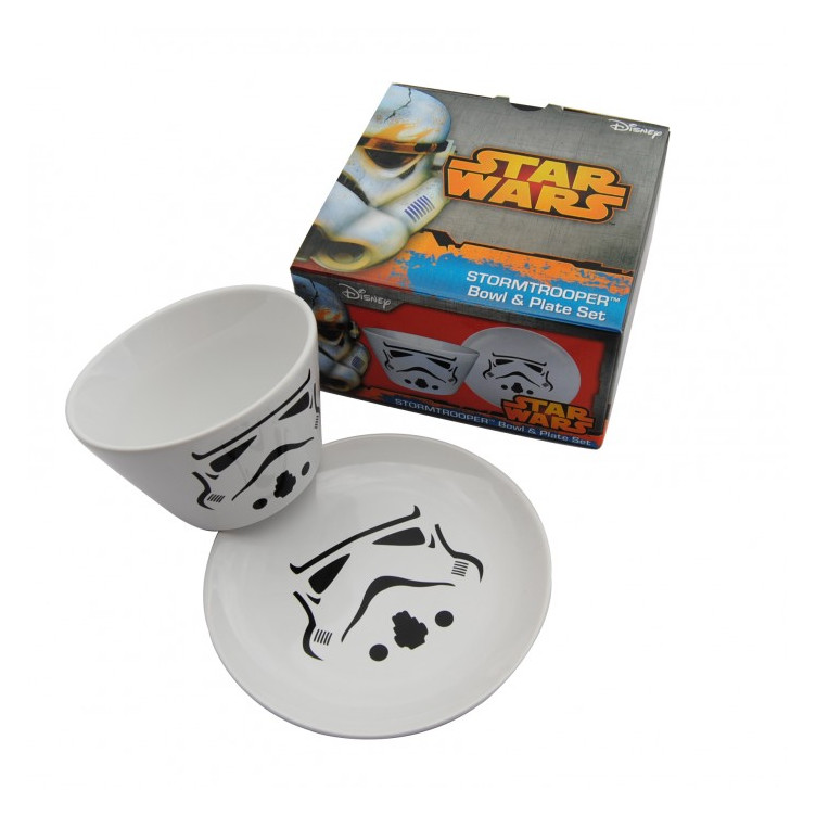 Set de plato y bowl Stormtrooper Star Wars
