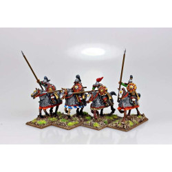 Mongol Heavy Cavalry Lancers (4 mounted resin figures)