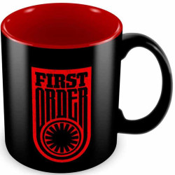 First Order Simbolo y Logo Taza Negra-roja Ceramica Star Wars EP