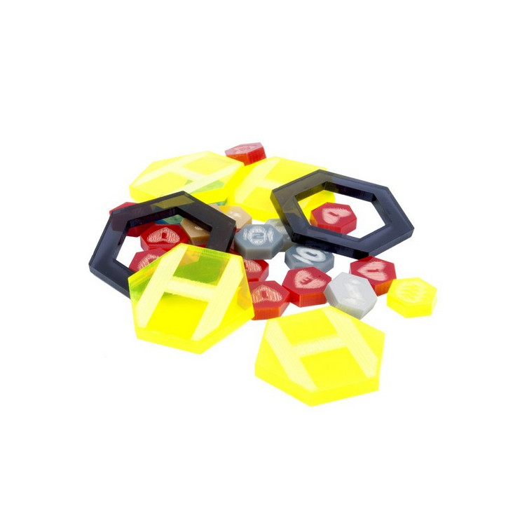 DreadBall Xtreme Acrylic Counters - Yellow