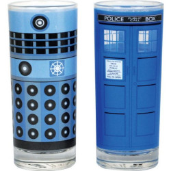 Set de vasos Dalek y Tardis Doctor Who (2)