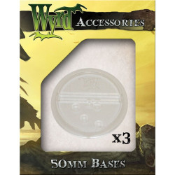 Clear Bases 50mm (3)
