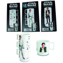 Star Wars - Set de 3 Tazas Apilables Luke, Han Solo y Stormtroop