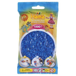 Hama Midi azul fluorescente 1000 piezas