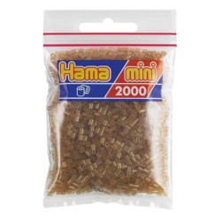 Hama Mini marron traslucido 2000 piezas
