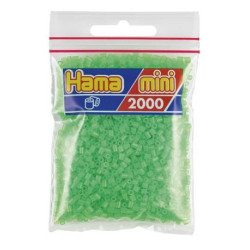 Hama Mini verde fluorescente 2000 piezas
