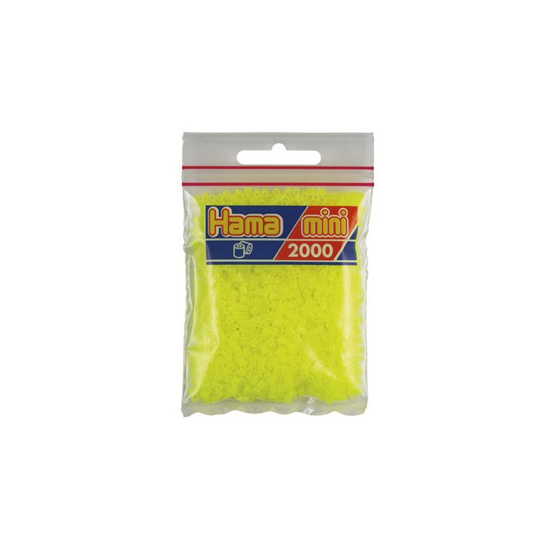 Hama Mini amarillo fluorescente 2000 piezas