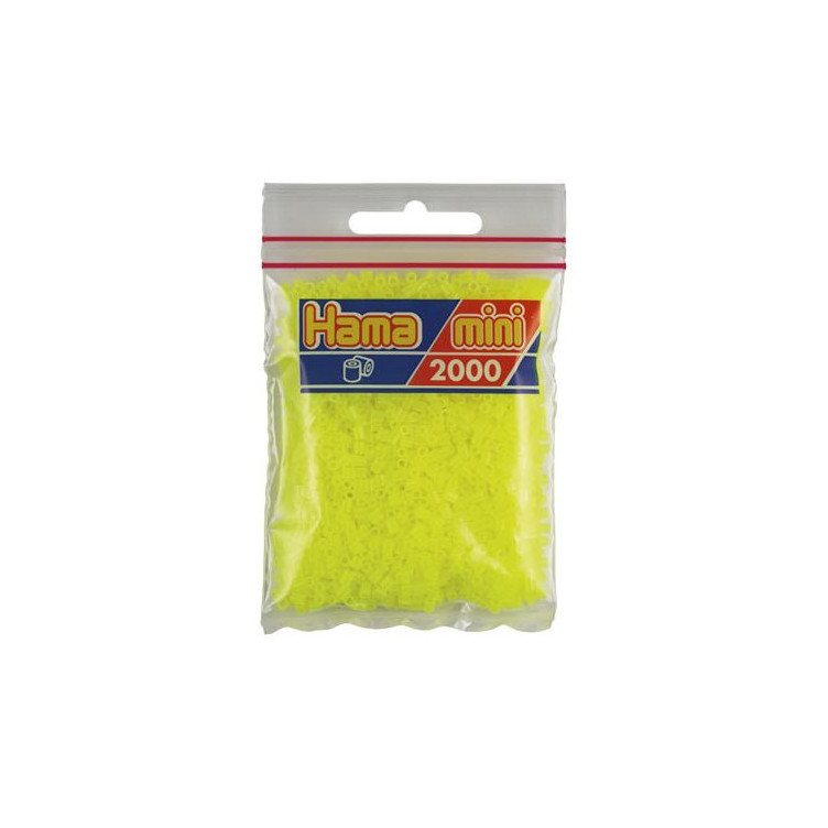 Hama Mini amarillo fluorescente 2000 piezas
