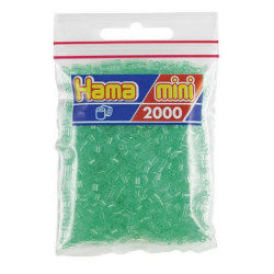 Hama Mini verde translúcido 2000 piezas