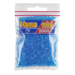 Hama Mini azul translúcido 2000 piezas
