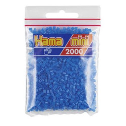 Hama Mini azul fluorescente 2000 piezas