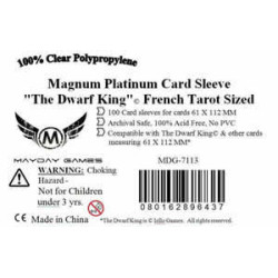 Fundas Magnum Tarot / The Dwarf King 61x112 mm (100) (Gris)