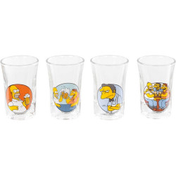 Los Simpson Pack de 4 Vasos de Chupitos To Alcohol!