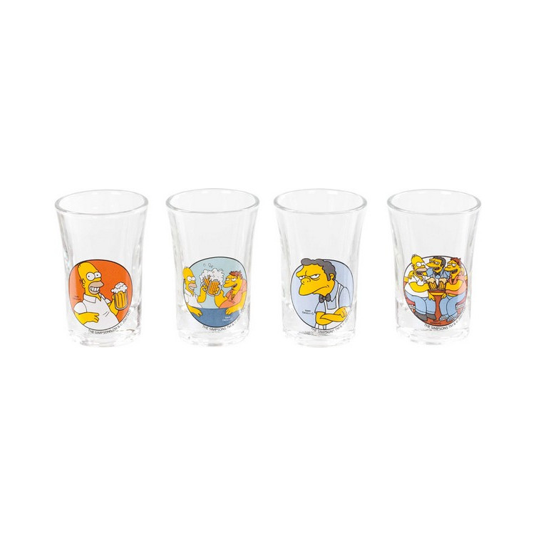 Los Simpson Pack de 4 Vasos de Chupitos To Alcohol!