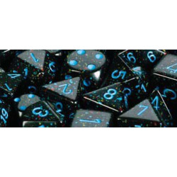 Speckled 16mm d6 Blue Stars (12 Dice)