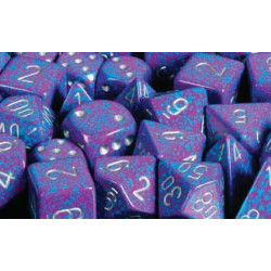 Speckled Polyhedral d10 Set Silver Tetra (10 Dice)