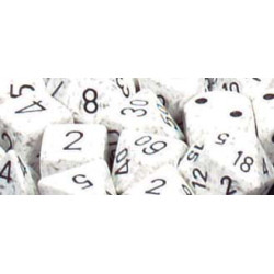Speckled Polyhedral d10 Set Arctic Camo (10 Dice)