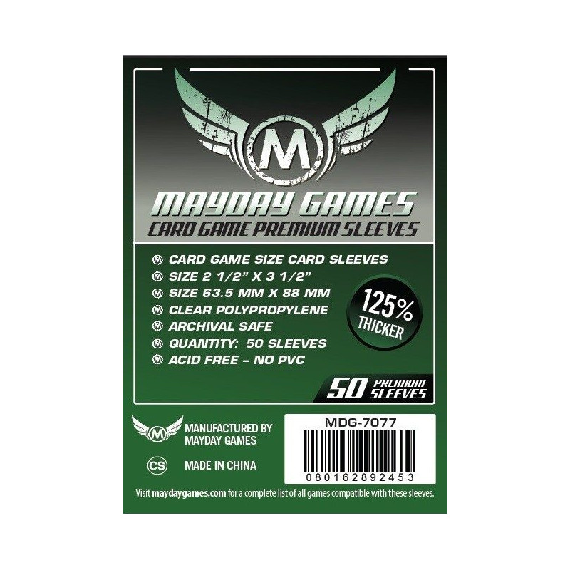 Fundas Card Game Premium 63,5x88 mm (50) (Verde oscuro)