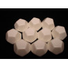 Opaque Polyhedral White Blank 12-sided dice (10 unid)