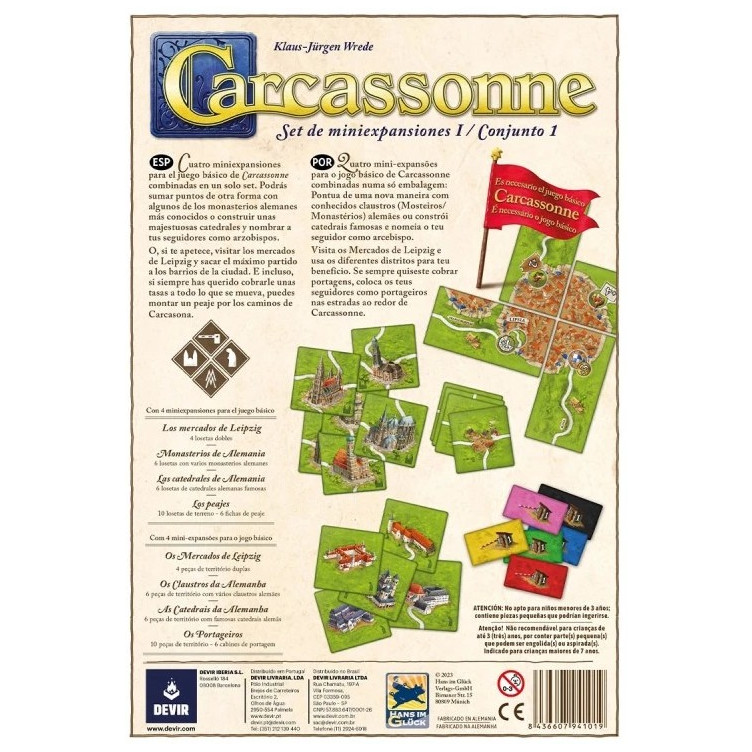 Carcassonne: Expansiones Reunidas