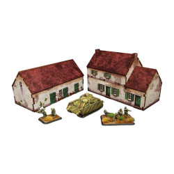 WW2 Normandy Homestead W. Stable (15mm)