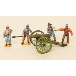 Confederate Artillery Firing
